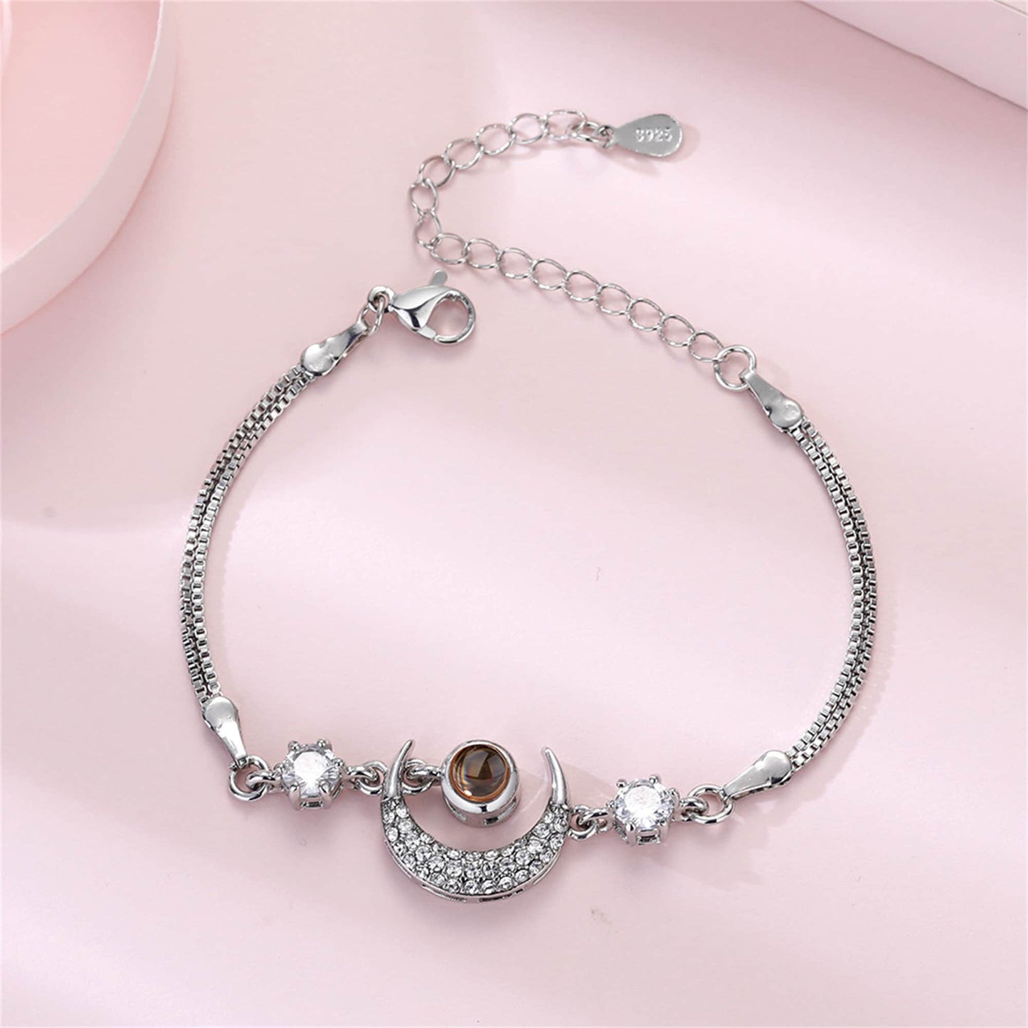 Custom Moon Photo Projection Bracelet