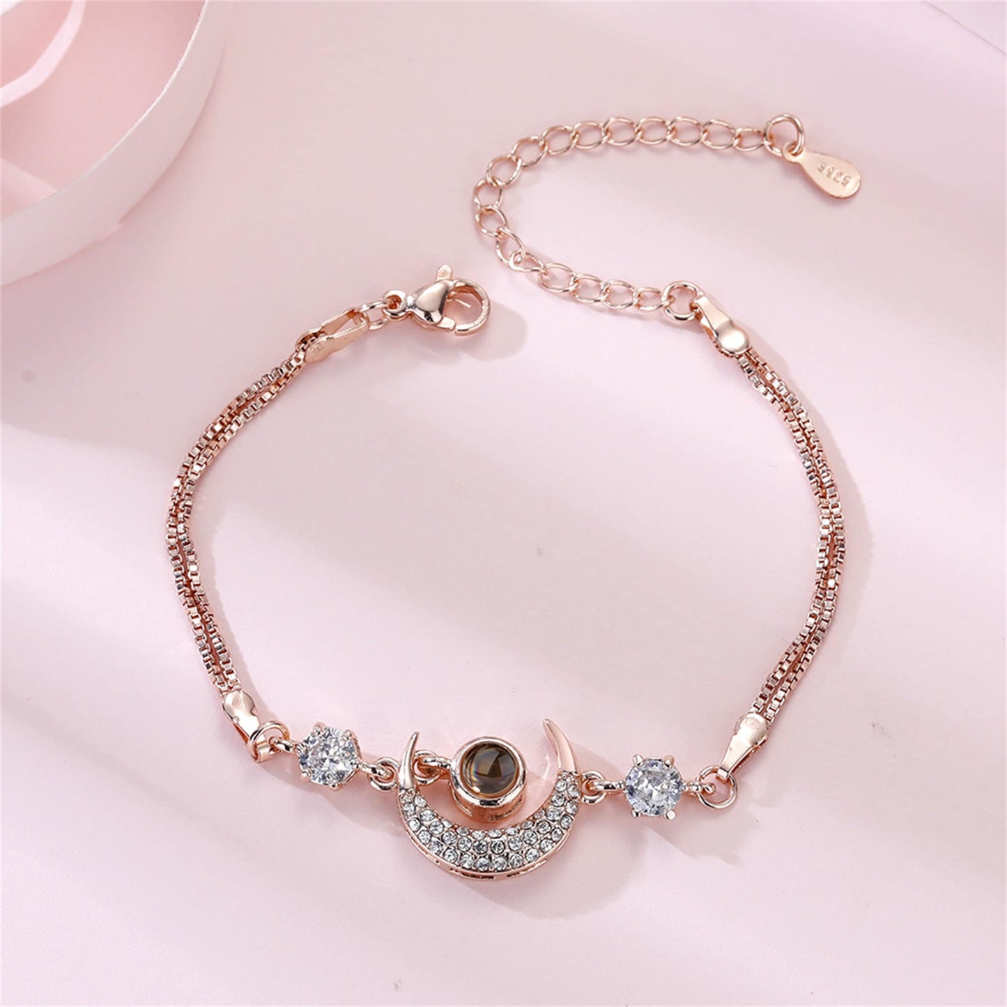 Custom Moon Photo Projection Bracelet