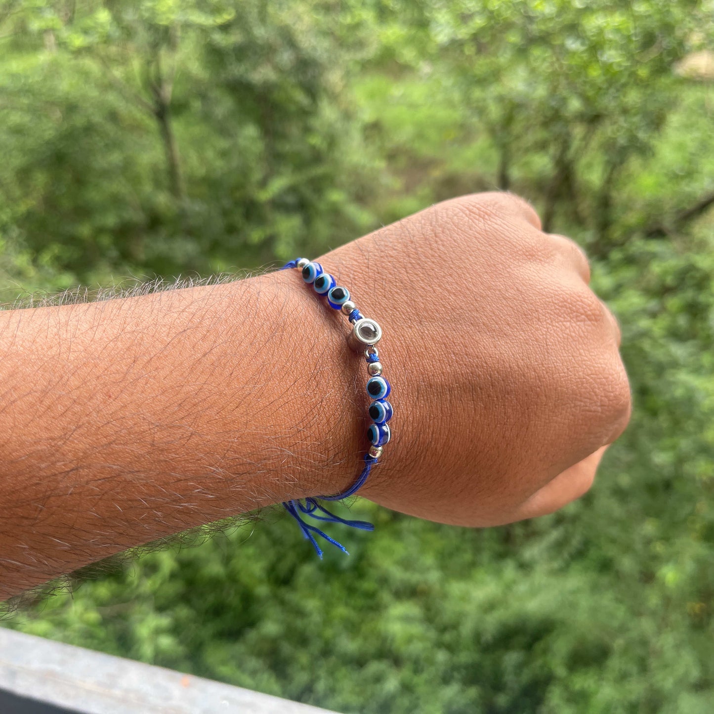 Evil Eye Personalized Photo Bracelet