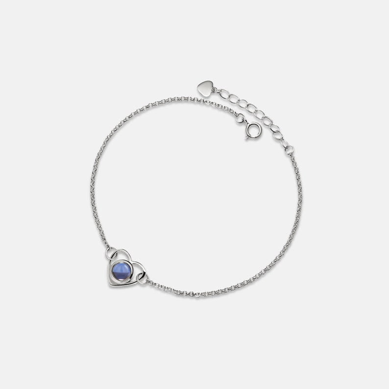 Custom Heart Photo Projection Bracelet