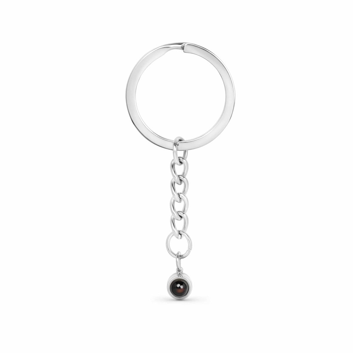 Personalized Circle Photo Projection Keychain