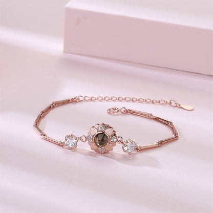 Rose Photo Bracelet