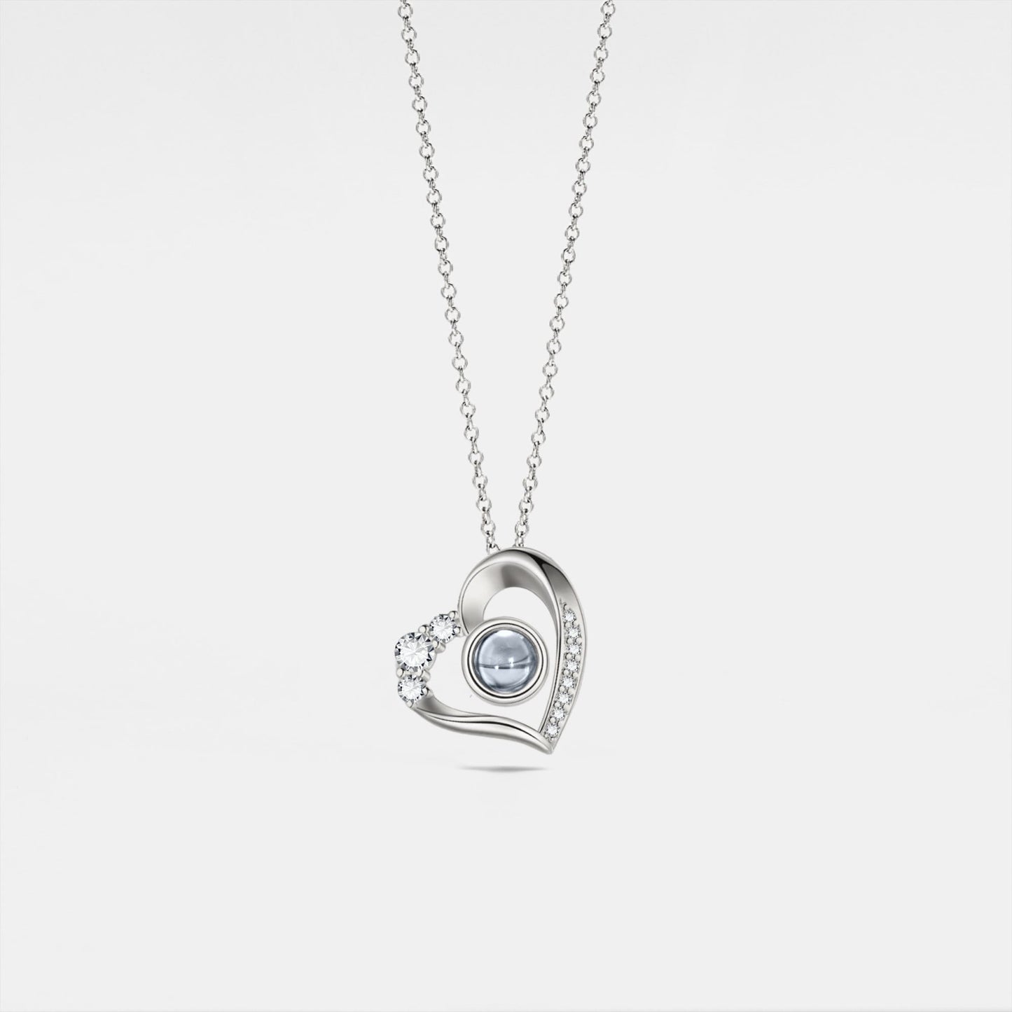 Personalized Heart Photo Necklace