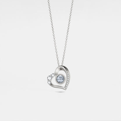 Personalized Heart Photo Necklace