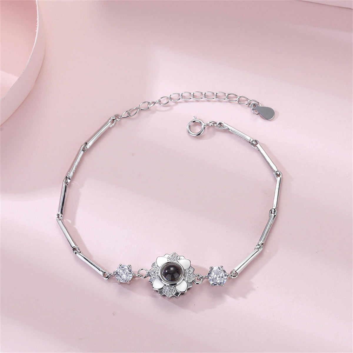 Rose Photo Bracelet