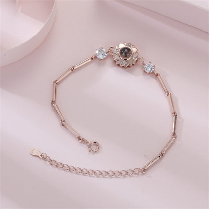 Rose Photo Bracelet