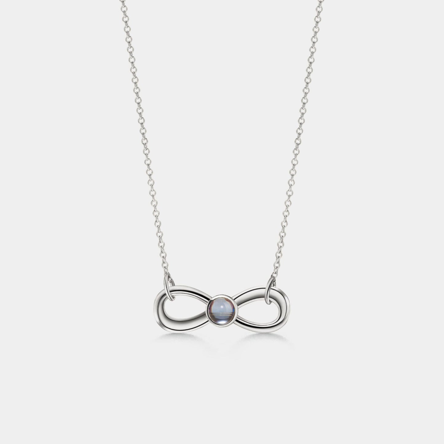 Infinity Photo Projection Necklace