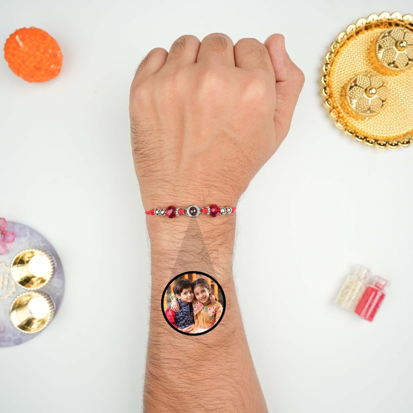 Unique Custom Photo Projection Rakhi