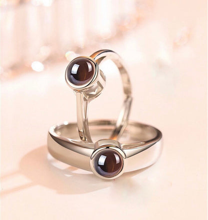 Couple Photo Projection Ring