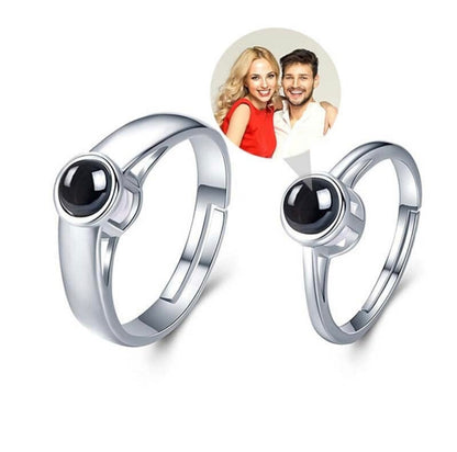 Couple Photo Projection Ring