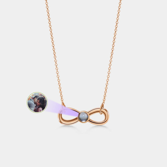 Infinity Photo Projection Necklace
