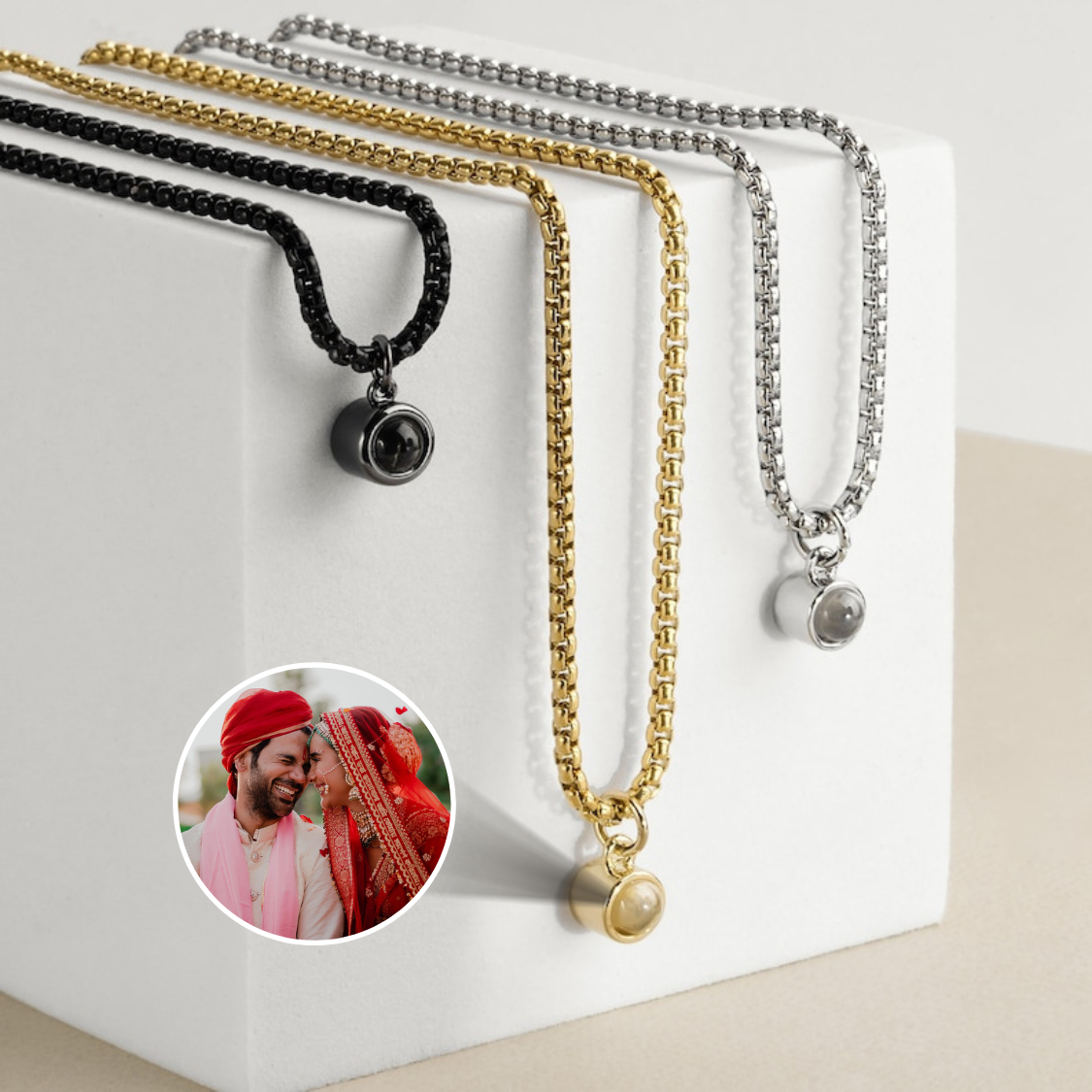 Custom Photo Projection Necklace | Pendant Photo Projection | Customized  Necklaces - Customized Necklaces - Aliexpress
