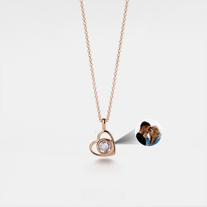 Personalized Heart Photo Necklace