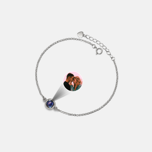 Personalized Photo Projection Chain Bracelet