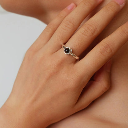 Couple Photo Projection Ring