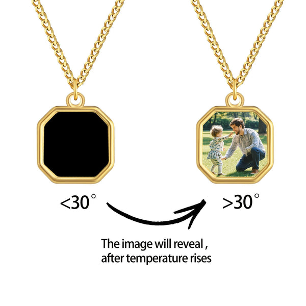 Heat-Activated Photo Necklace - Magic Photo Necklace